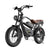 Laifook Bicicleta Elétrica Retrô com Banco Traseiro e Pneus Largos U9