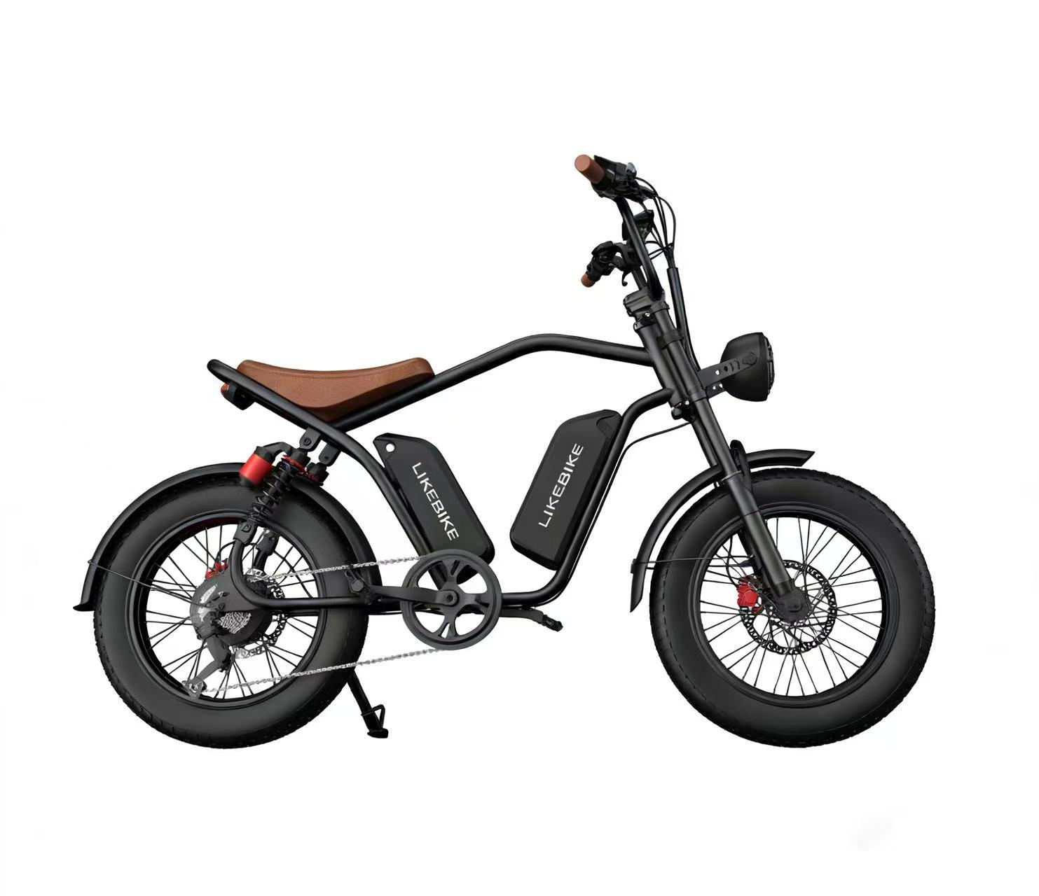 Bicicleta elétrica retrô Likebike U13, dupla bateria, longa autonomia